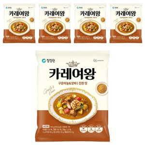 카레여왕 구운마늘 앤 양파 진한 맛, 108g, 5개