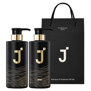 제이숲 프로페셔널 클리닉 샴푸 + 트리트먼트 + 기프트 박스, 1세트