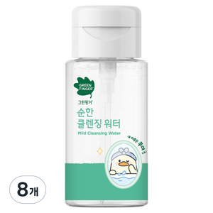 그린핑거 순한 유아 페이셜 클렌징워터 푸아, 200ml, 8개
