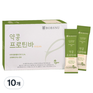 서울대밥스누 약콩 비건 단백질 프로틴바 10p, 350g, 10개