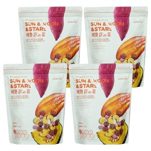 씨튼베이커리 해와달과별 후레이크, 240g, 4개