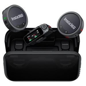 인스타360 Mic Pro 2 TX + 1 RX 마이크, 블랙