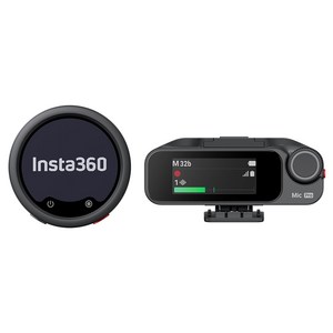 인스타360 Mic Pro 1 TX + 1 RX 마이크, 블랙