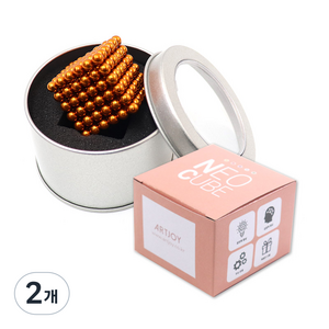 아트조이 네오큐브 5mm + 철제케이스 + 종이케이스, 오렌지, 2개