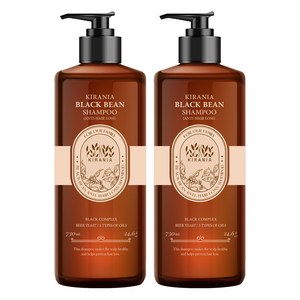 키라니아 블랙빈 탈모 샴푸, 2개, 730ml