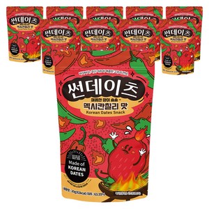 썬데이츠 대추스낵 멕시칸칠리맛, 20g, 10개