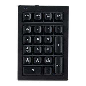 지클릭커 오피스프로 사일런스M 무선 넘버 키패드, Black, NK21, 제조사축