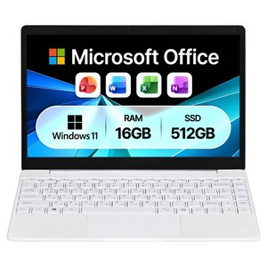 베이직스 2024 베이직북 14 N-시리즈 + 마이크로소프트 패키지 세트, Basic White, BB1422SS-N, 512GB, 16GB, WIN11 Home