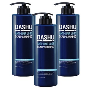 다슈 데일리 탈모증상완화 한방 두피 골드 샴푸 EX, 500ml, 3개