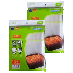 우진크린라이프 김장봉투, 특대형(약20포기), 10개입, 2개