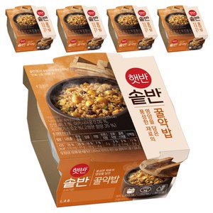 햇반 솥반 꿀약밥, 210g, 5개