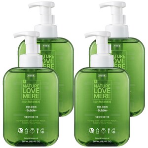 네이쳐러브메레 젖병 세정제 거품형 레몬향, 560mL, 4개