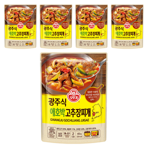 오뚜기 광주식 애호박 고추장찌개, 450g, 5개