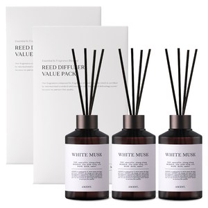 에이센트 퍼퓸드 디퓨저, 화이트머스크, 200ml, 6개