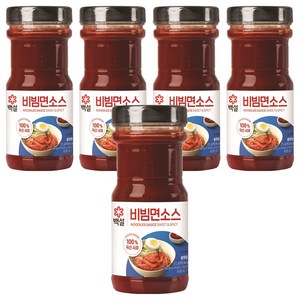 백설 비빔면소스, 5개, 890g