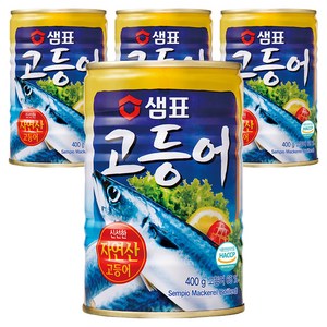 샘표 고등어 통조림, 400g, 4개