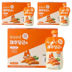 이유케어스 무럭무럭 키즈죽, 당근맛, 21개, 100g