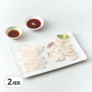 은하수산 숙성한 광어 + 우럭회, 200g, 2세트