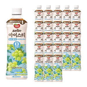 동원보성홍차 아이스티 샤인머스캣 제로, 500ml, 24개