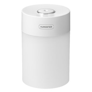 홈플래닛 무드 라이팅 미스트 분사 미니 가습기 600ml, 화이트, LLD-J261