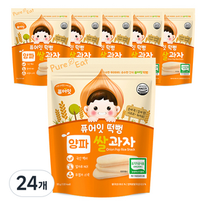 퓨어잇 떡뻥 쌀과자, 양파, 30g, 24개