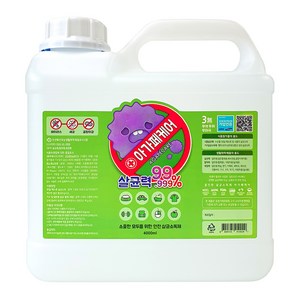 아가페케어 살균 소독제, 1개, 4L