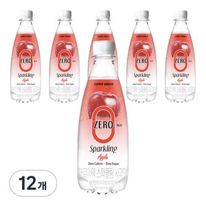 제로아워 0kcal 스파클링 사과맛, 350ml, 12개