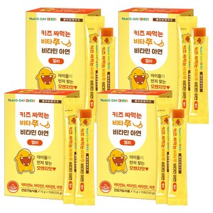 뉴트리디데이 키즈 짜먹는 비타쭈 비타민 아연 젤리 15p, 225g, 4개