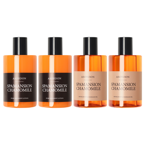 아소윤 스파맨션 케모마일향 바디로션 400ml + 바디오일 400ml 세트, 2세트