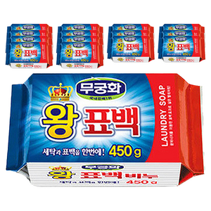무궁화 왕표백비누, 450g, 15개