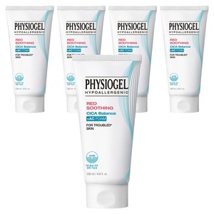 피지오겔 레드 수딩 시카밸런스 에이씨 폼클렌저, 120ml, 5개