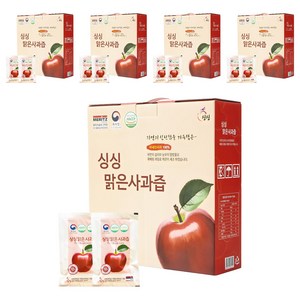 싱싱 맑은 사과즙 50p, 100ml, 5박스