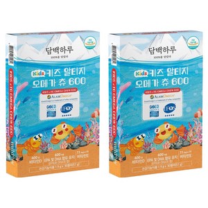 담백하루 키즈 알티지 오메가 츄 600 30p, 57g, 2개