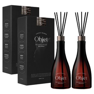 에이센트 오브제 디퓨저 2p + 스틱 10p, 북스토어, 500ml, 2세트