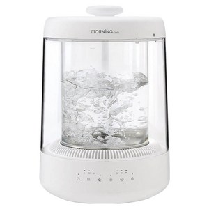 대웅 루미글라스 스팀가열 가습기 4L, 화이트, DWF-4035L