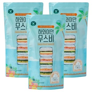 만전김 하와이안 무스비 키트, 8g, 3개