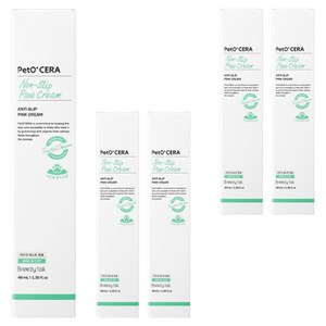 페토세라 강아지 고양이 미끄럼방지 논슬립 포우 크림, 5개, 40ml