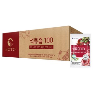 보뚜 석류즙 100, 80ml, 100개
