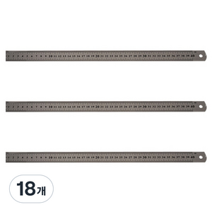 블루마토 40cm 스틸자 I-9, 혼합 색상, 18개