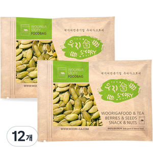 우리가스토리 대용량 호박씨, 12개, 1kg