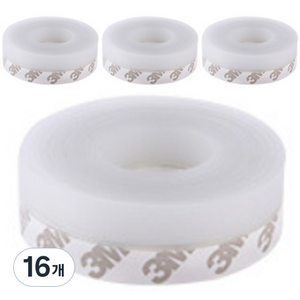 요롬코롬 틈새막이 문풍지 테이프 25mm, 16개
