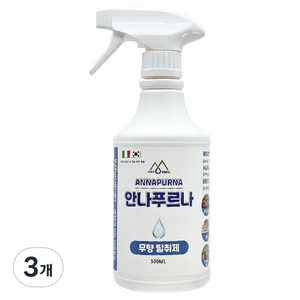 ANNAPURNA 무향 탈취제, 3개, 500ml