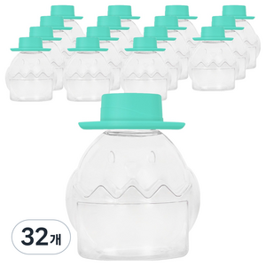 아조아 병아리 모형 디자인 중절모 음료 보틀, 민트, 32개, 300ml