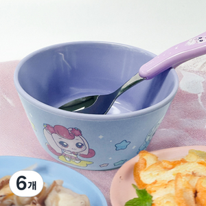 르번 슈팅스타 캐치티니핑 멜라민공기, 혼합색상, 6개