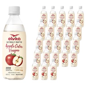 뉴트리디데이 엘비타 애플사이다비니거 스파클링 탄산음료, 24개, 500ml 골드박스 특가