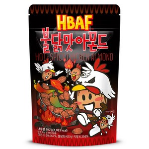 바프 불닭맛 아몬드, 190g, 1개