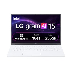 LG전자 2026 그램 AI 15 코어Ultra5, 15Z90U-GS5CK, 256GB, 16GB, WIN11 Home