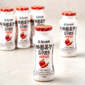 파스퇴르 바른목장 사과당근 요구르트, 100ml, 5개입, 1개
