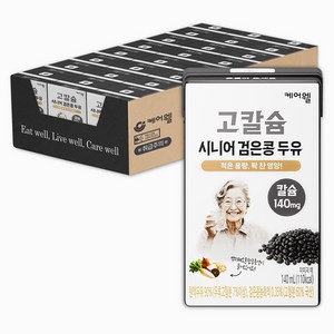 케어웰 고칼슘 시니어 검은콩 두유, 24개, 140ml