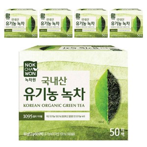 녹차원 유기농 녹차, 1.2g, 50개입, 5개